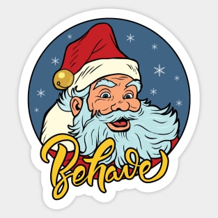 Pop Art Santa Sticker